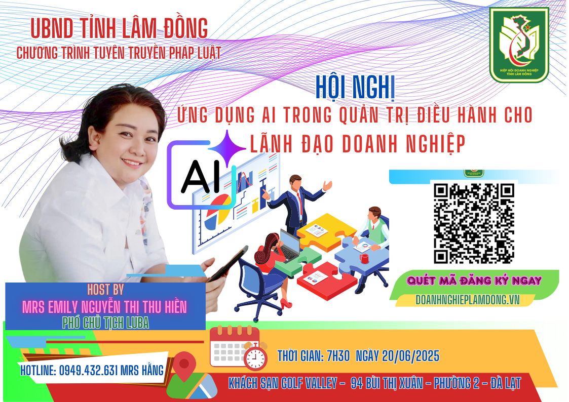 Hội nghị Ứng dụng AI trong quản trị doanh nghiệp sự kiện LUBA 2025