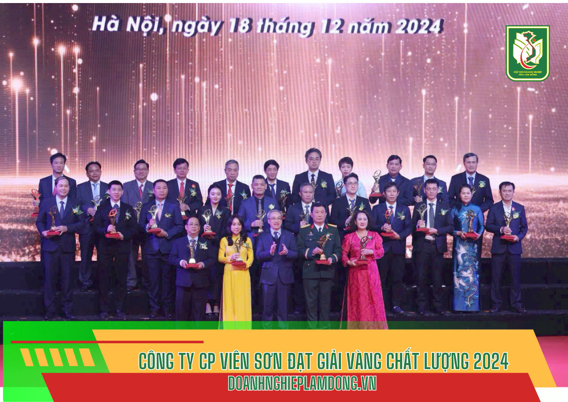 bảng tin huba - công ty cp viên sơn đạt giải vàng chất lượng 2024