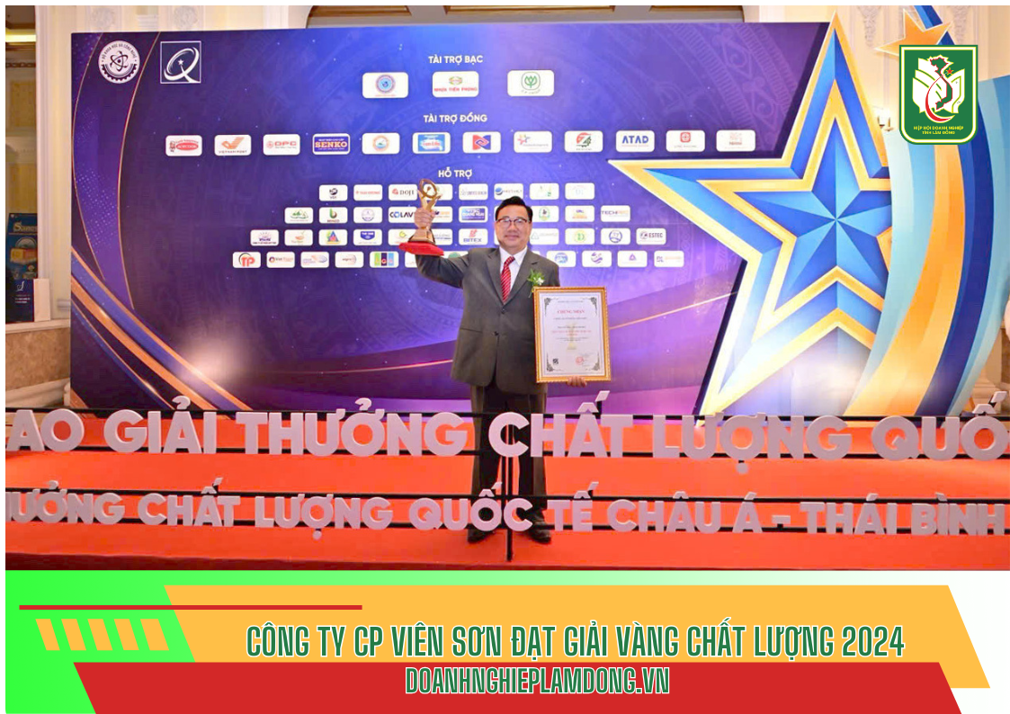 bảng tin luba - công ty cp viên sơn đạt giải vàng chất lượng 2024