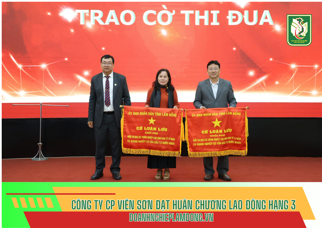 bảng tin luba - công ty cổ phần Viên Sơn đạt huân chương lao động hạng 3 
